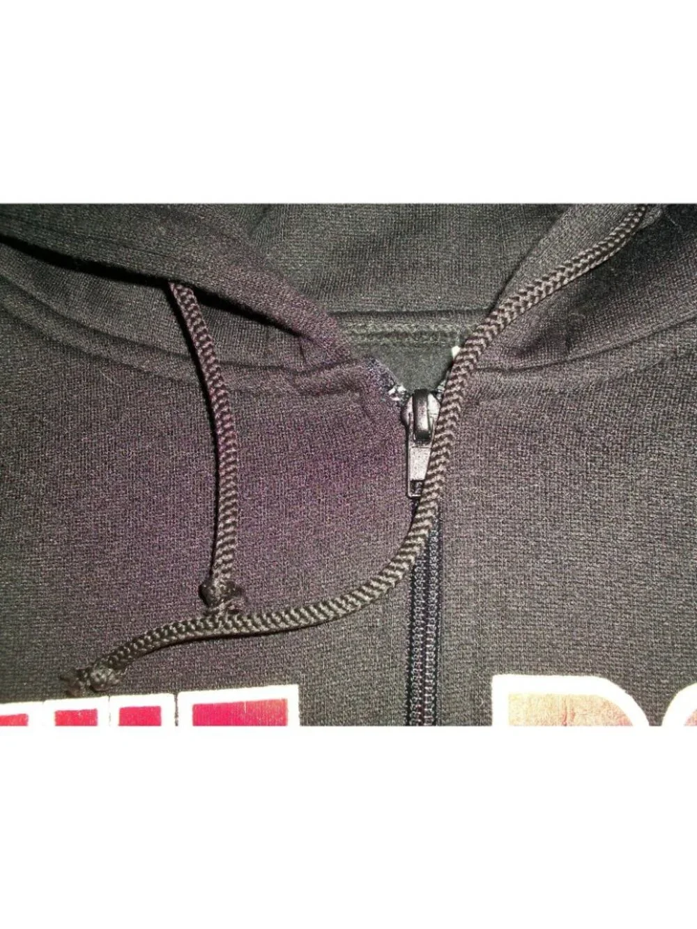 The Rock Alcatraz Men's Sweatshirt Black Size XL San Francisco Zipper Hooded